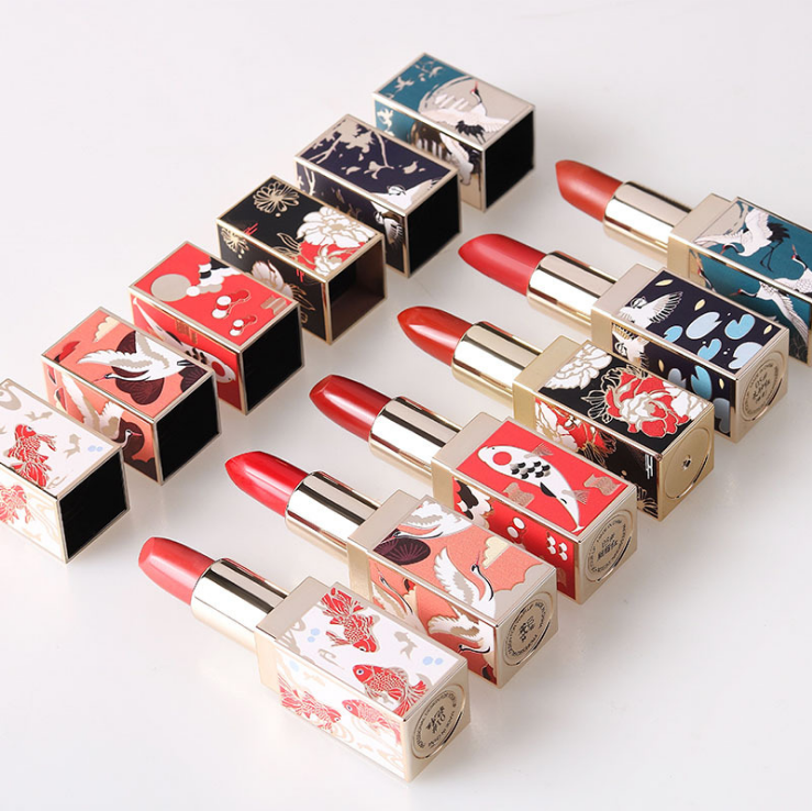 打印故宮口紅(hóng)圖案